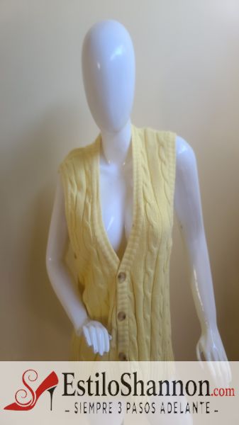 120708 Chaleco de mujer Amarillo