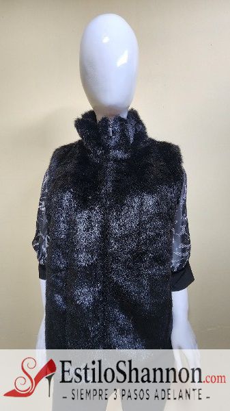 151725 Chaleco de mujer Negro